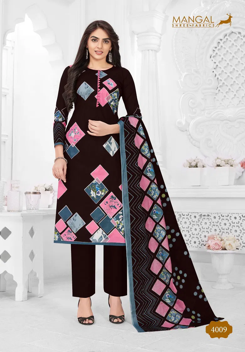 Mangal Shree Pashmina 4 Cotton Printed Casual Daily Wear Dress Material Collection
